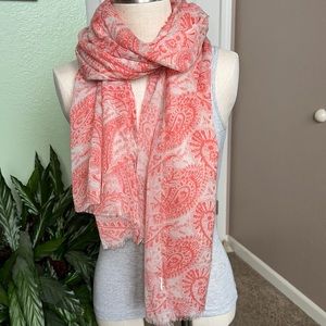 Peachy Paisley scarf